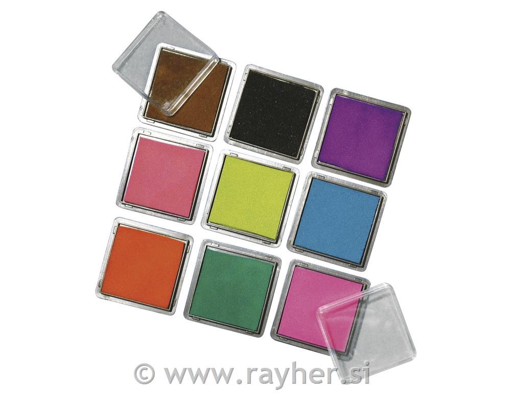 Scrapbooking stamping pad - set, mixed,