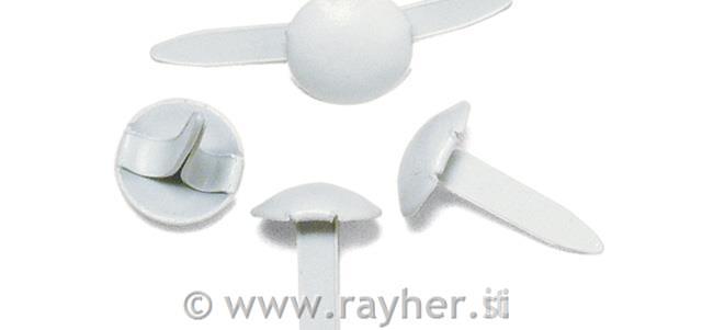 Razcepki "okrogli", beli, 4+8 mm, 75 kom.