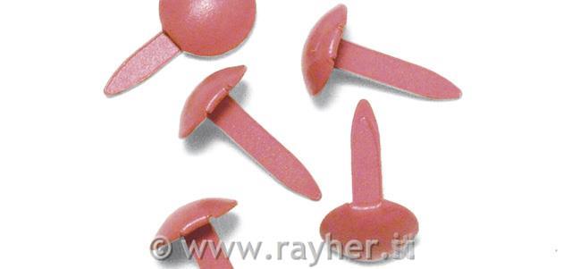 Razcepki "okrogli", roza, 4+8 mm, 75 kom.