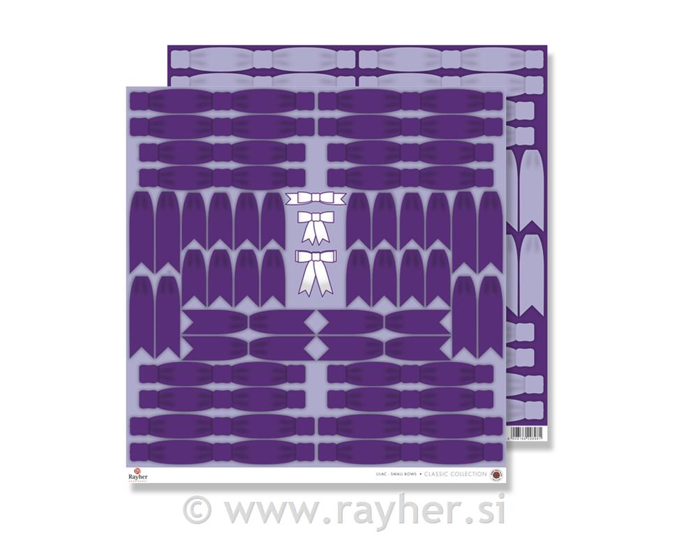 Scrapbooking papir: Pentlje, sivka, 30,5x30,5 cm, 190g/m2