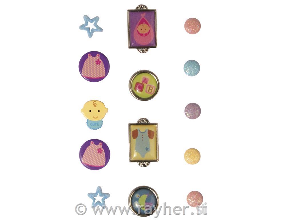 Razcepki "Baby", 14 kom. različni motivi