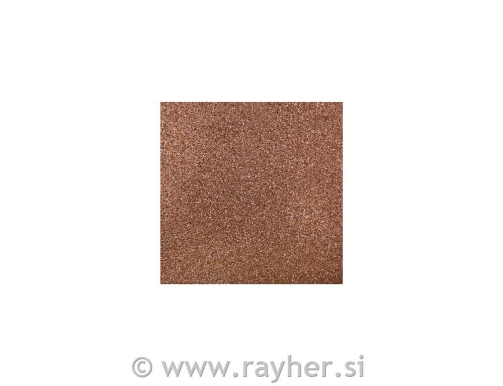 Scrapbooking papir z bleščicami, rjav, 30,5 x 30,5 cm