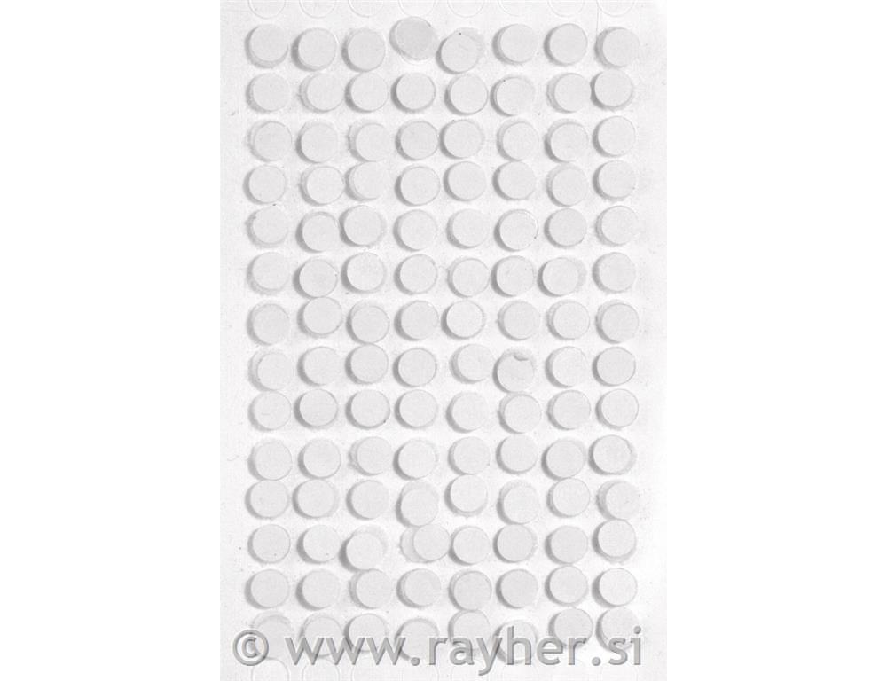 Ježki za zapiranje, 6mm, 112 kom, samolepilni