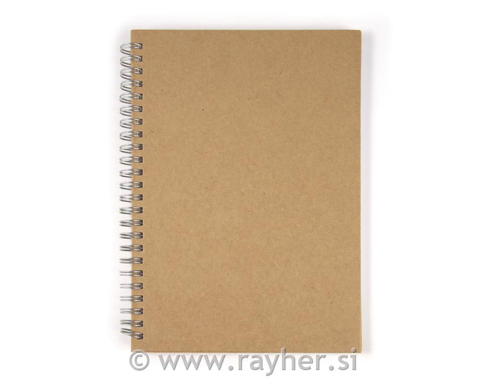 Beležka iz papirne mase, DIN A5, 60 listna, 70g/m2