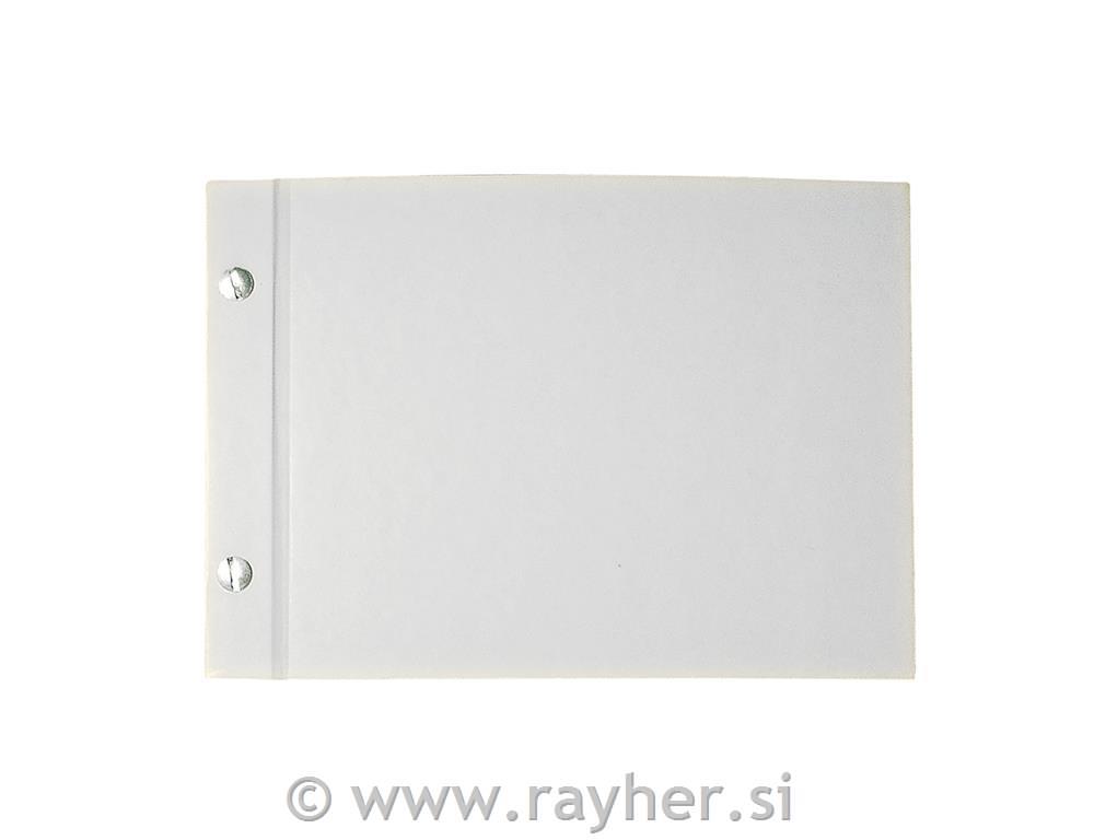 Album, screwed in white,landscape format