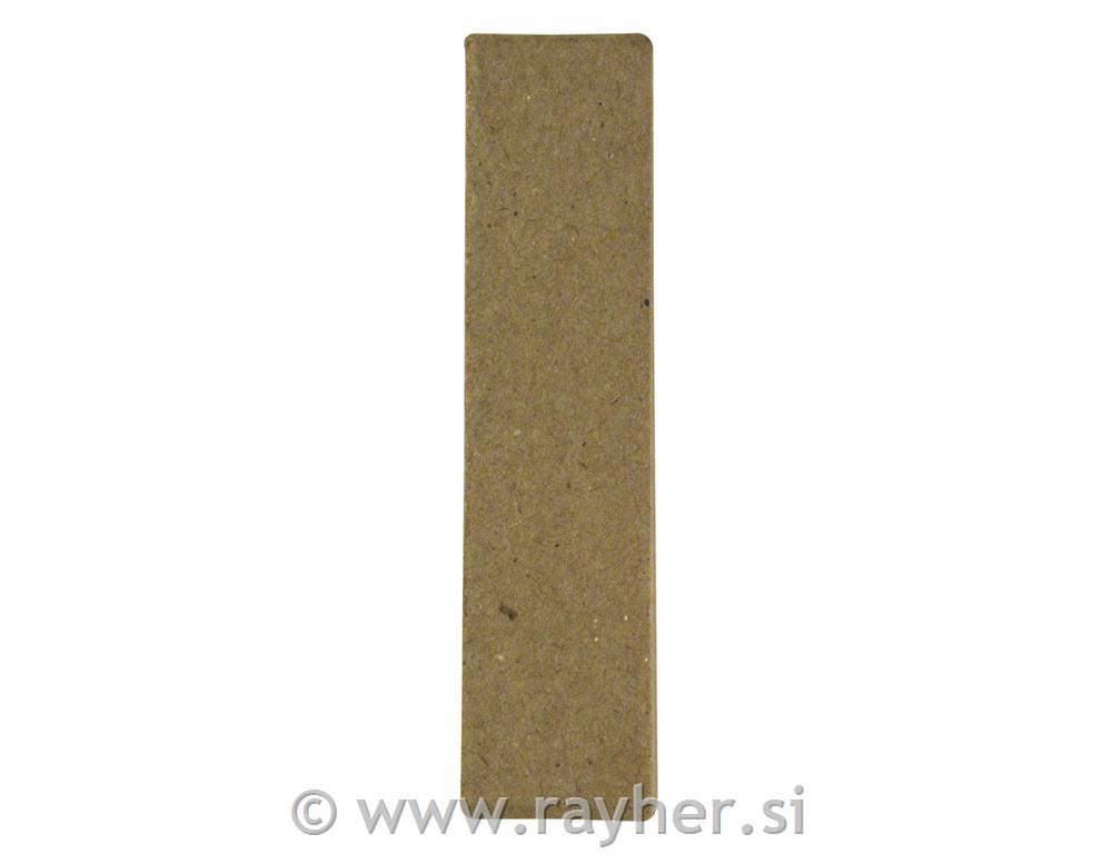 Črka iz papirne mase, I, višina 10 cm debelina 1 cm