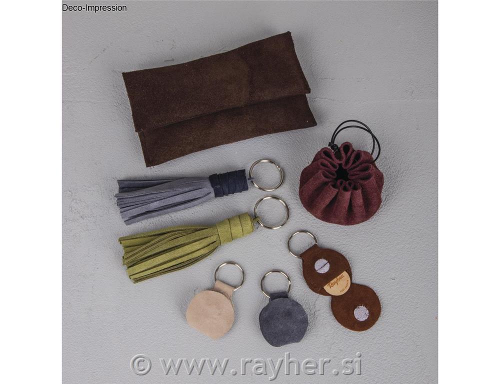 Suede scraps, mix, bag 500g