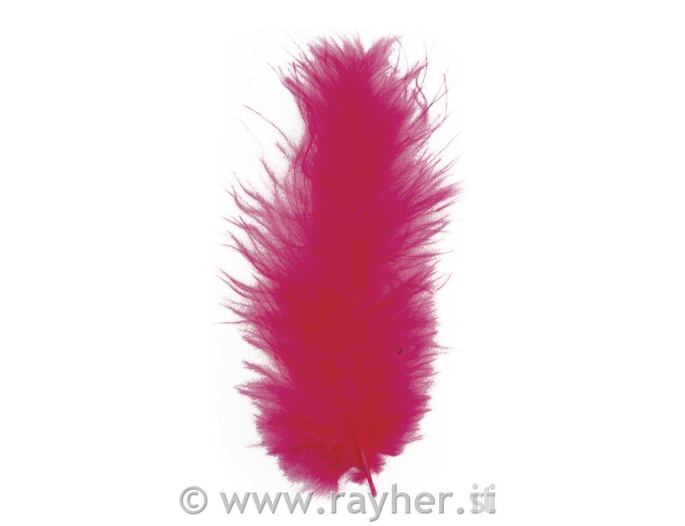 Fluffy feather, fuchsia, 10-15 cm, tab-b