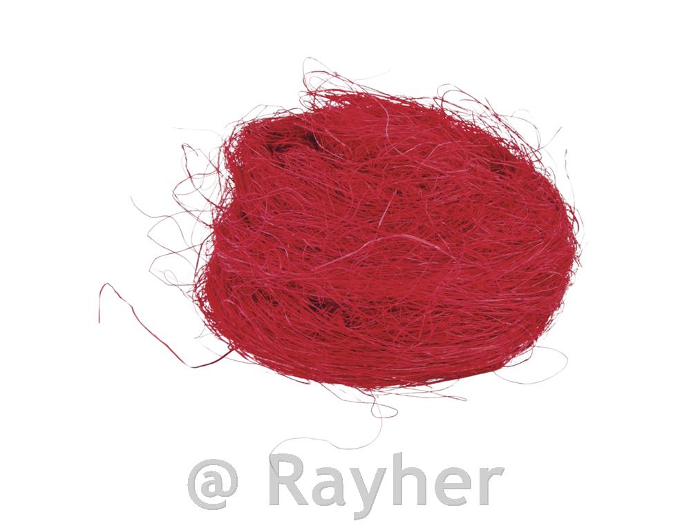 Grass fibre, red, bag 20 g