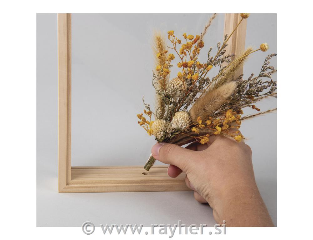 Ustvarjalni set, Suho cvetje v okvirju