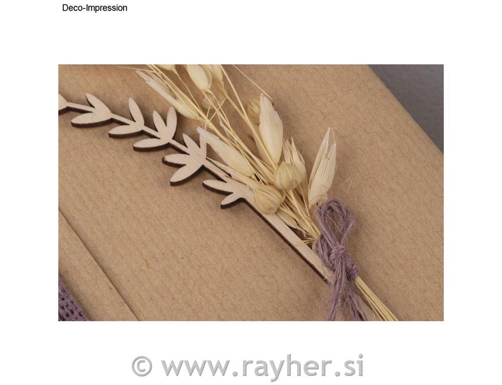 Šopek suhega cvetja, 18-20 cm, ivory