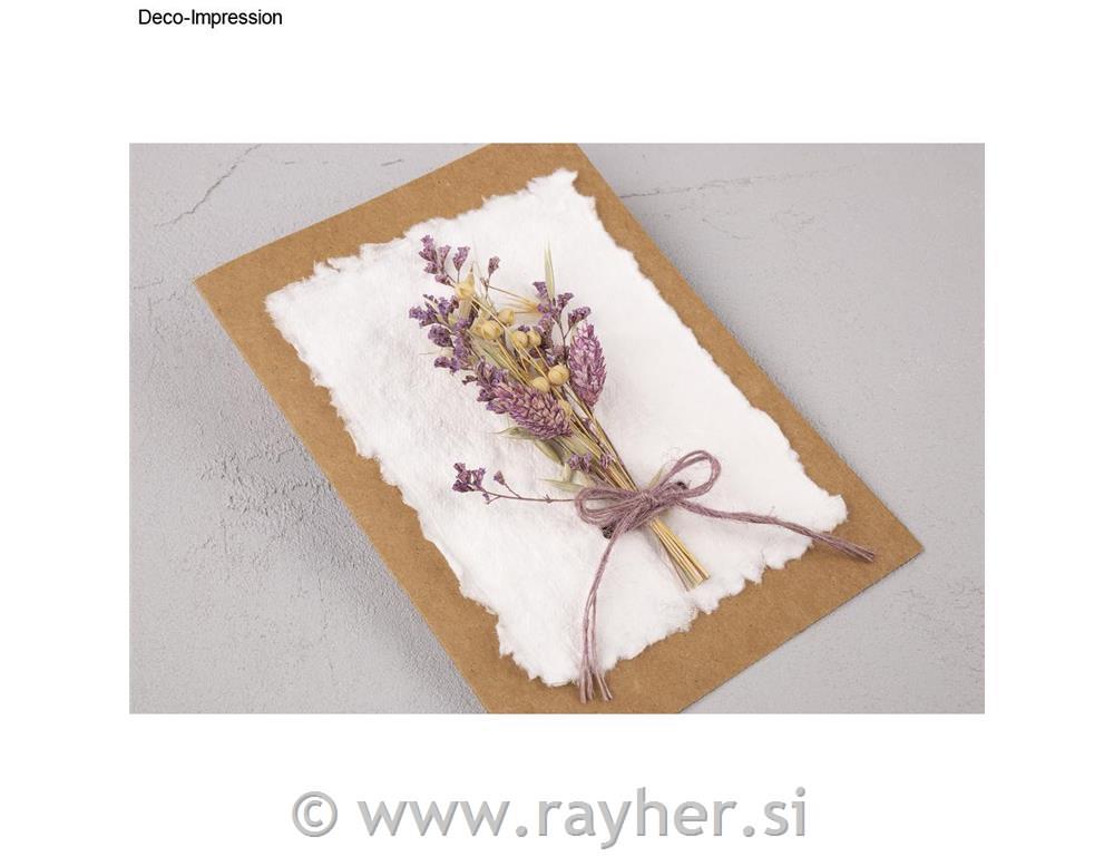 Šopek suhega cvetja, 18-20 cm, vijoličen