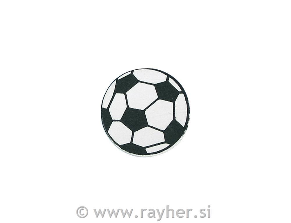 Leseni okraski: Nogomet, 3 cm, 6 kom.