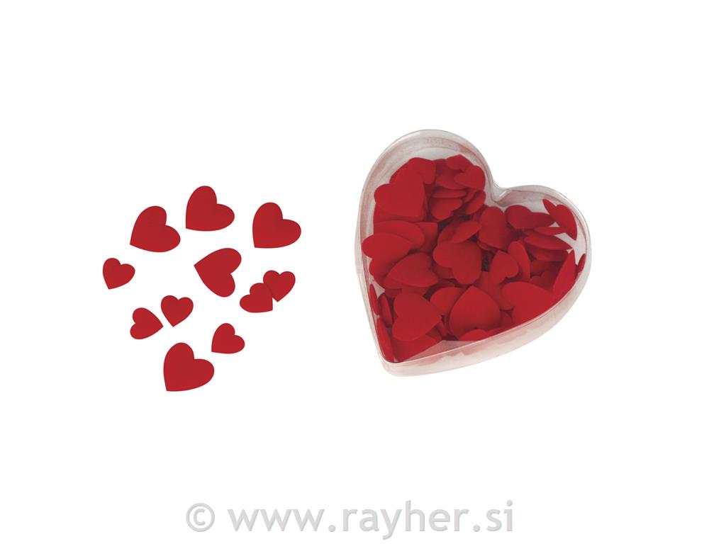 Okraski iz blaga: srca, podložena, 2 velikosti, 13+20 mm, 10