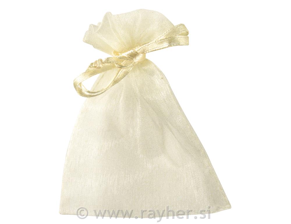 Little bags made of Organza, , cream, 7,