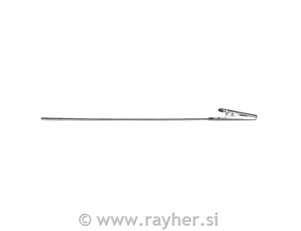 Ščipalka kovinska, krokodilček,15,5 cm, 4 kosi