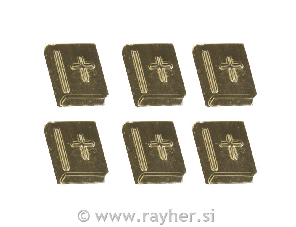 Kovinski okraski: Sveto pismo, zlati, 1,5cm, 10 kos