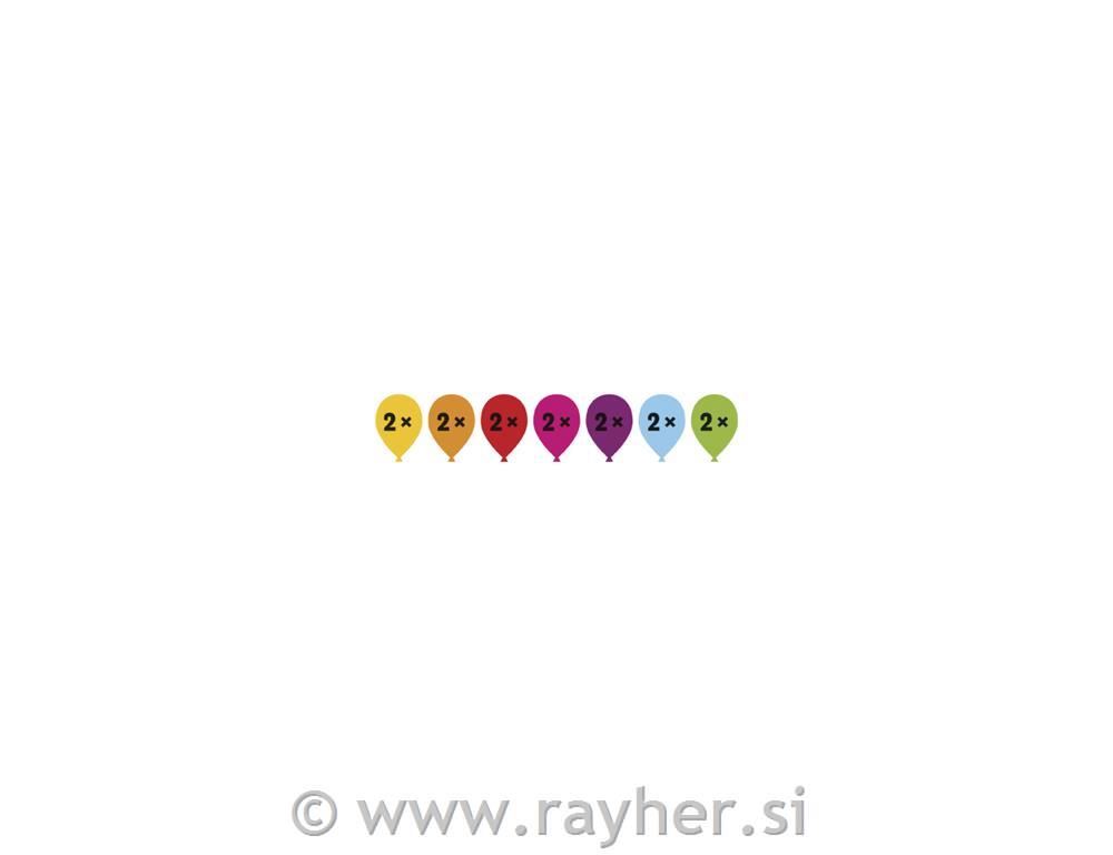 Baloni latex metallic, 30cm, mešane barve, set 14