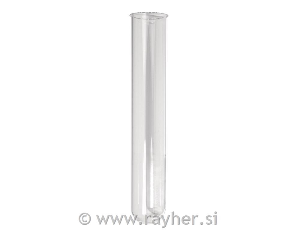 Steklena vaza, tuba, o 25 mm, dolžina 15 cm