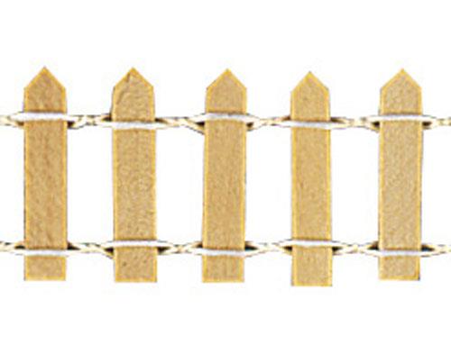 Vrtna ograja, 90x5,5 cm, naravna