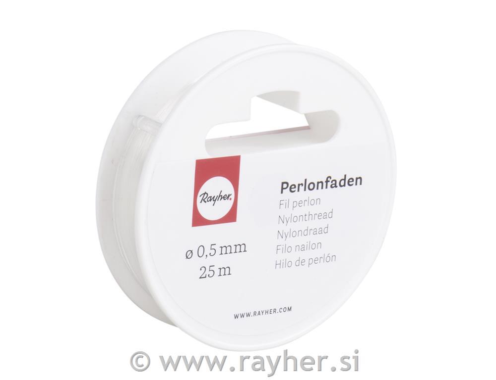 Nylon thread, in a box, roll 25 m, 0,5 m