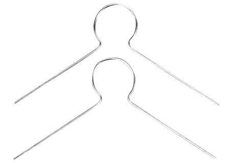 Zanke iz žice, srebrne, 25 kom.