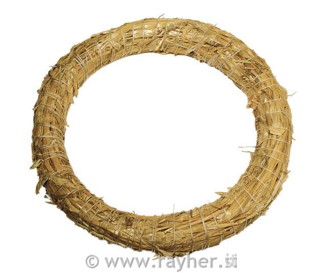 Wreath of straw, ultra fine, natural, 30