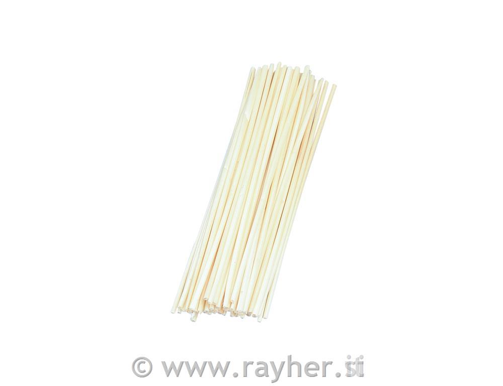 Slamnato steblo, dolžina 22 cm, 50 kom., fino beljeno