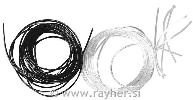 Laks elastičen, 0,5 mm o, kristalen, 2 m