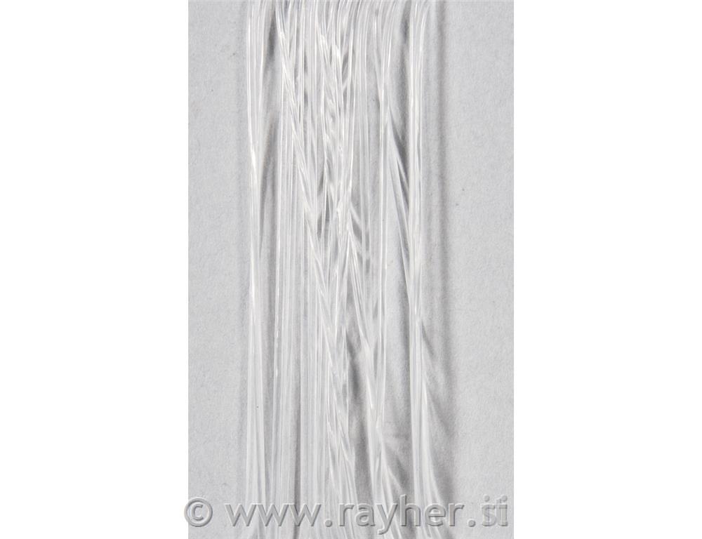 Laks elastičen, 1,0 mm o, kristalen, 2 m