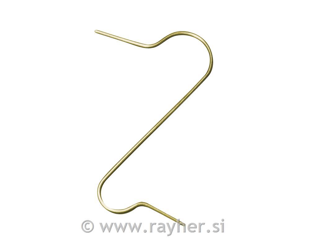 Zanke iz žice za krogle, zlate, 50 kom.