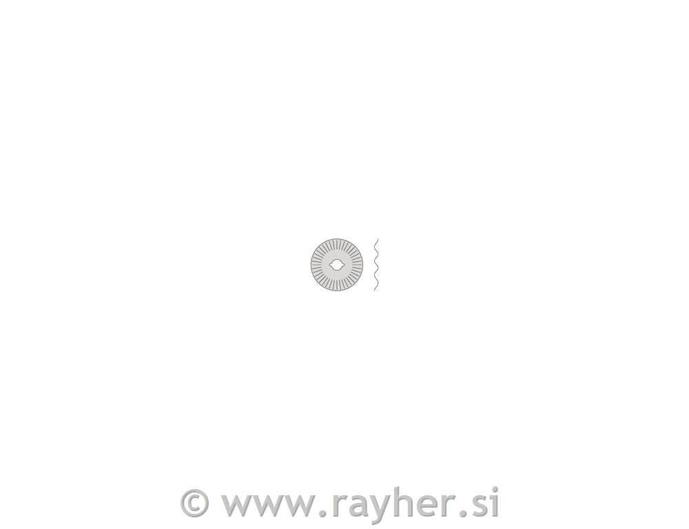 Nadomestno rezlilo za rezalnik "Rotary Cutter", valujoč rez