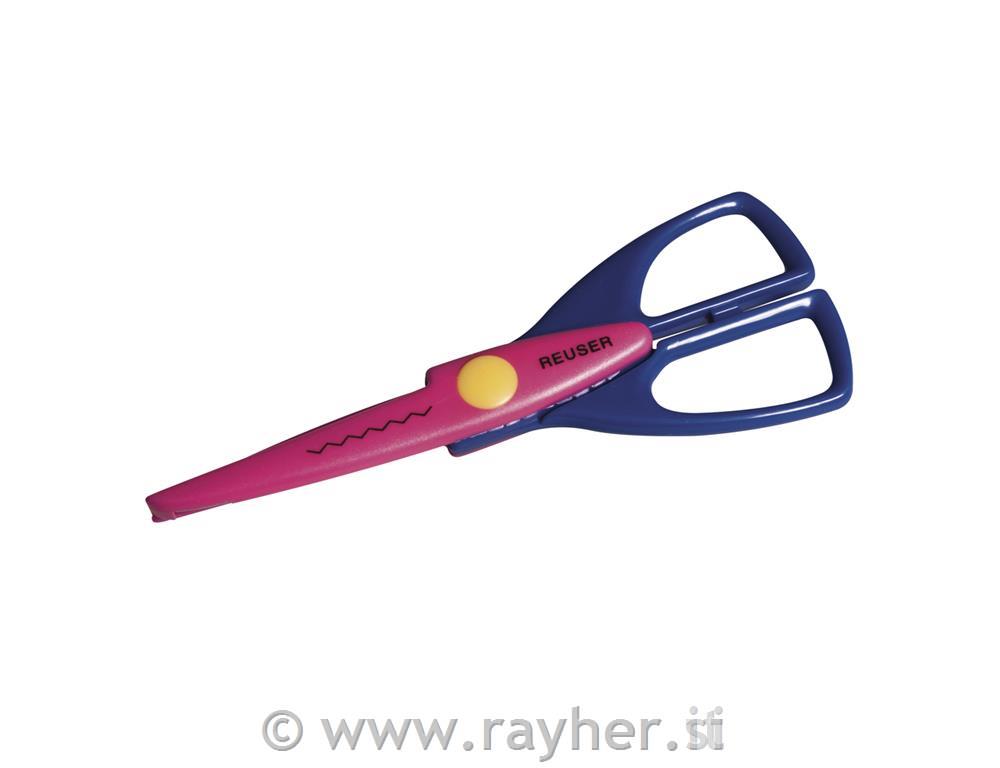 Škarje z motivom "zig-zag", 16,5 cm, 1 kom.