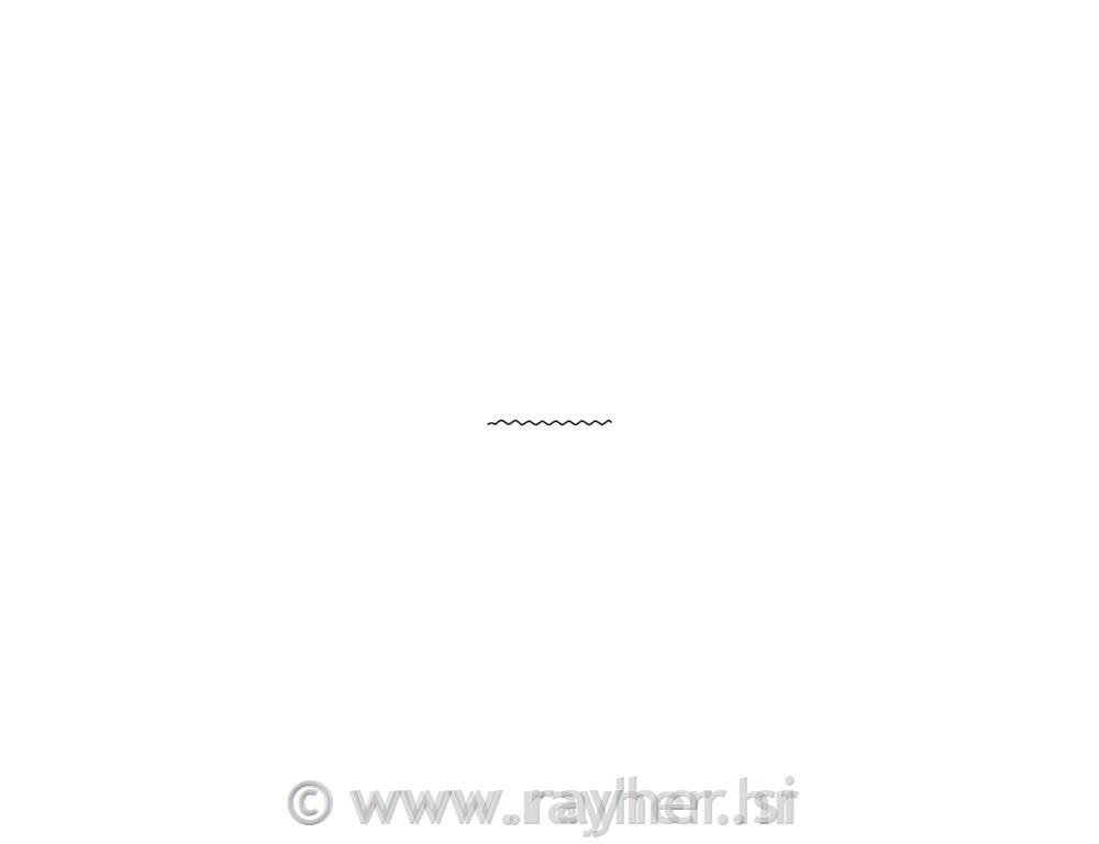 Škarje z motivom "zig-zag", 16,5 cm, 1 kom.