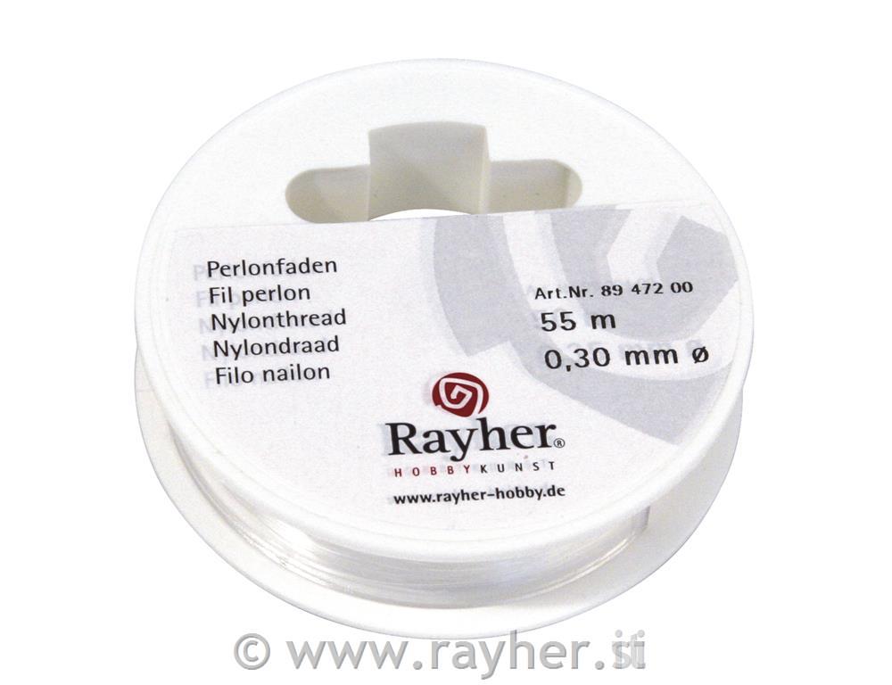 Nylon thread, roll 55 m, 0,3 mm o, roll