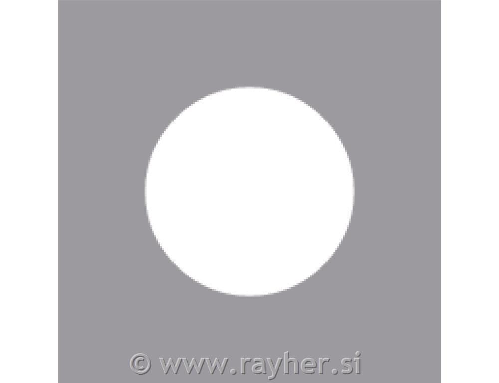 Luknjač: krog, o 3,81 cm, (1 1/2")