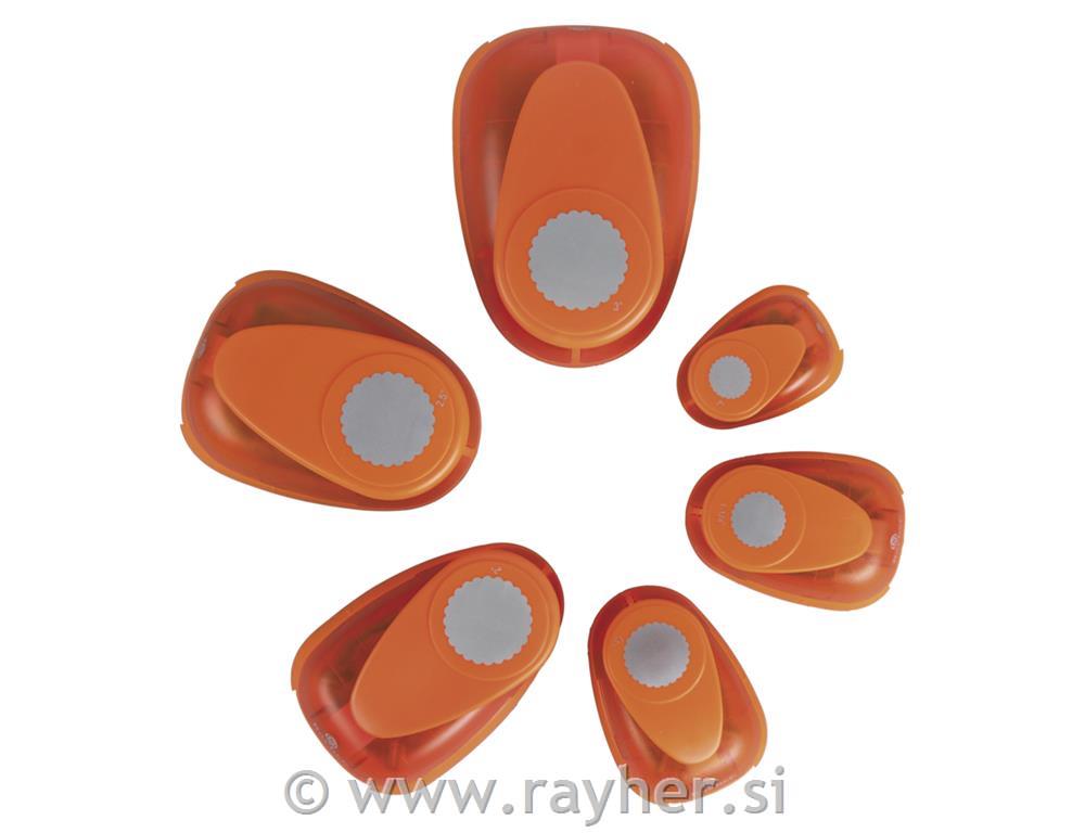 Luknjač: krog z dekorativnim robom, o 2,54 cm, (1")