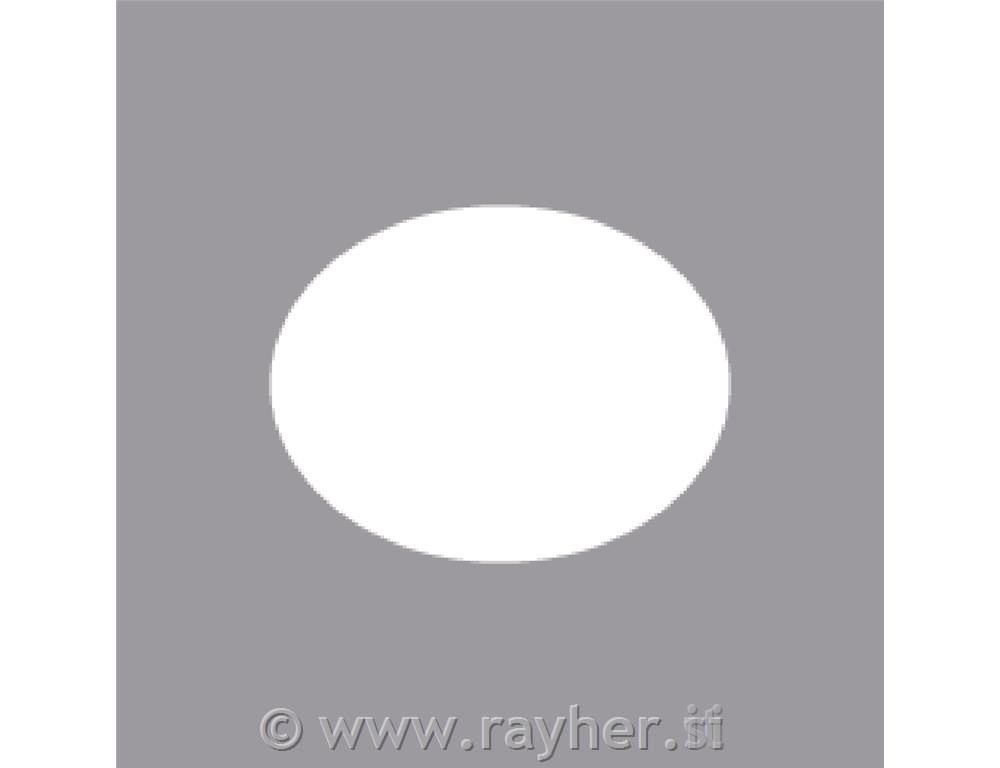 Luknjač: oval, širina: 5,08 cm, (2")