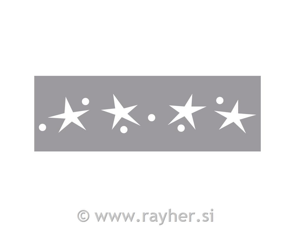 Luknjač bordura, zvezde, za papir do 200g/m2