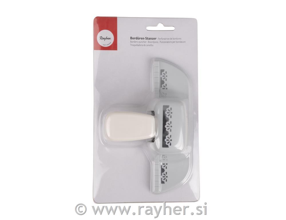 Luknjač bordura, marjetice, za papir do 200g/m2