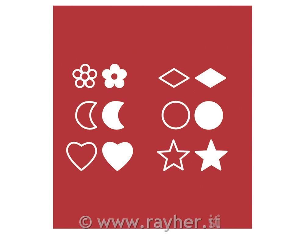 Branding stencil f. brand-bulb, assorted