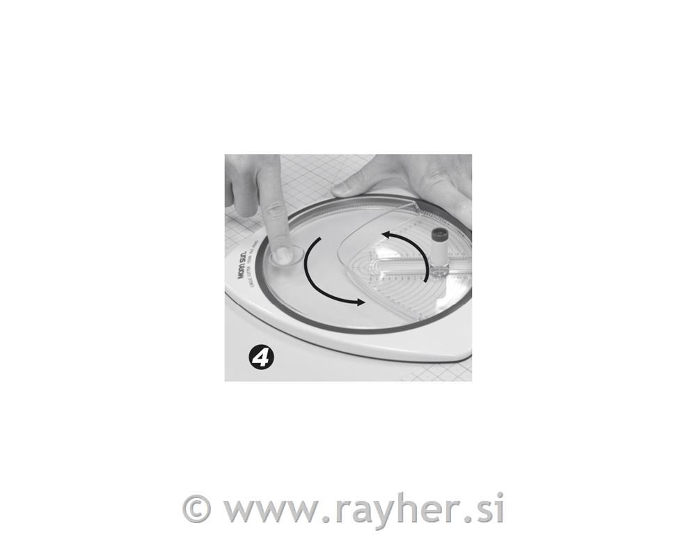 Circle cutter o2.4cm-o15.3cm, w. 3 repla