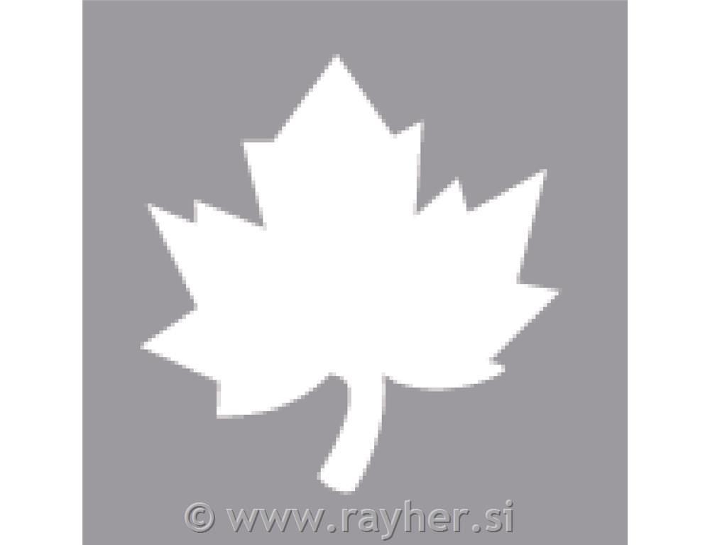 Luknjač, javorjev list , 3,81 cm