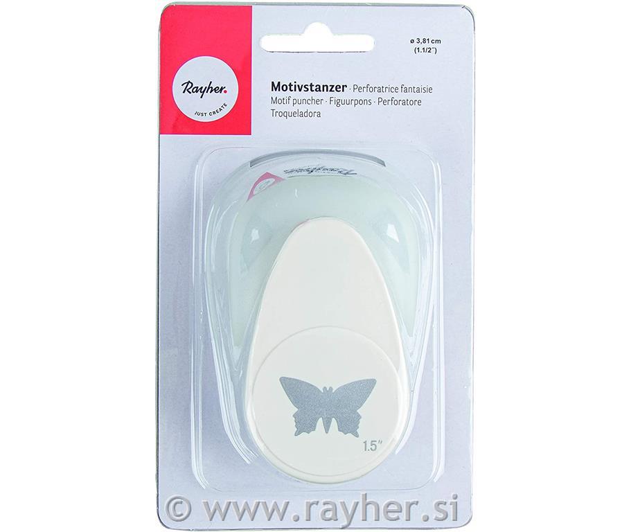 Luknjač, metulj, 3,81cm