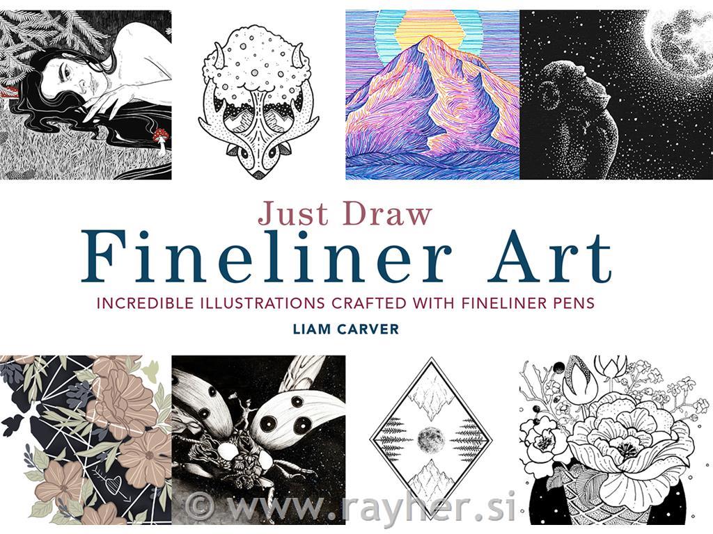 BOOK JUST DRAW FINELINER ART