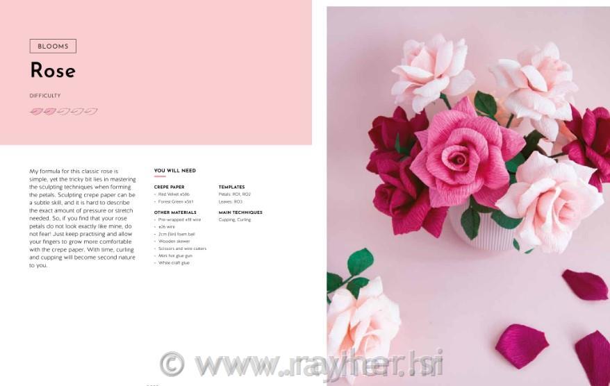 Knjiga Crepe Paper Blooms, Bugs & Butterflies