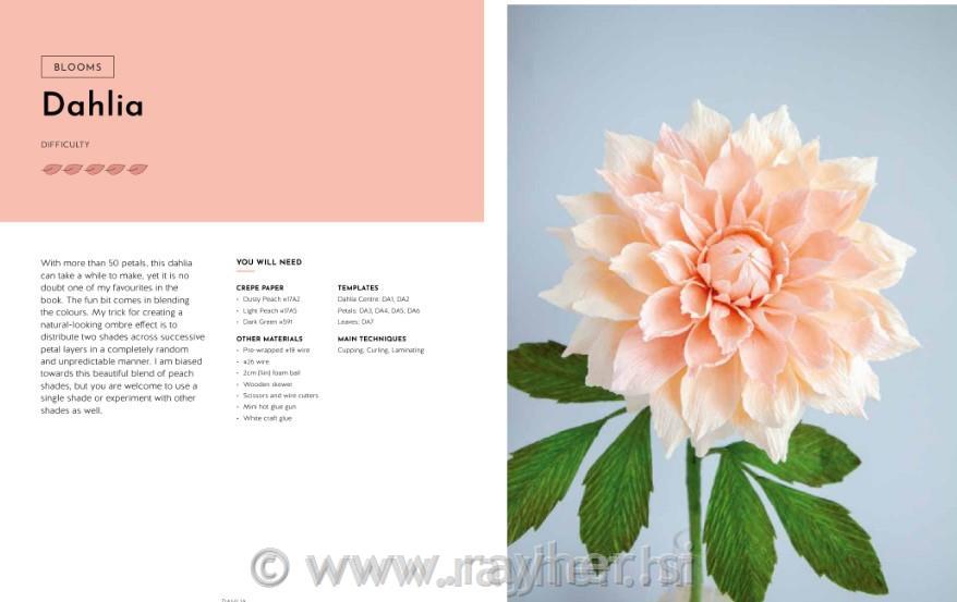 Knjiga Crepe Paper Blooms, Bugs & Butterflies