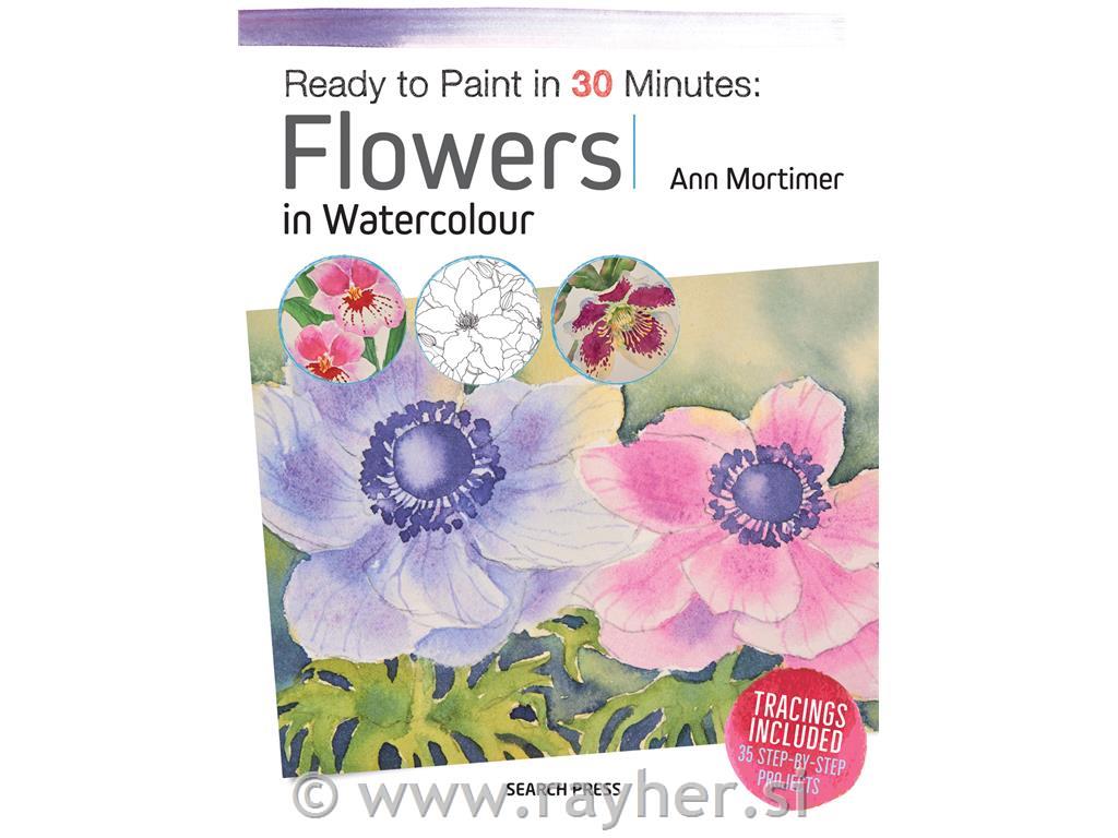 BOOK FLOWERS IN WATERCOLOUR