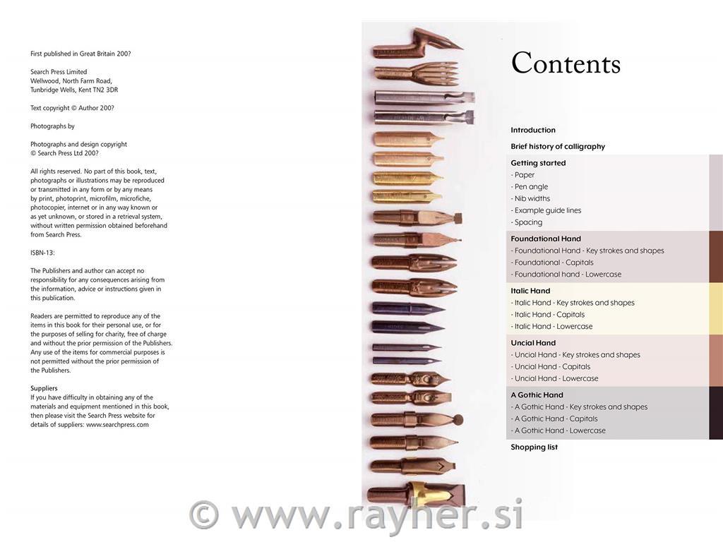 Book Pocket Guide to Calligraphy