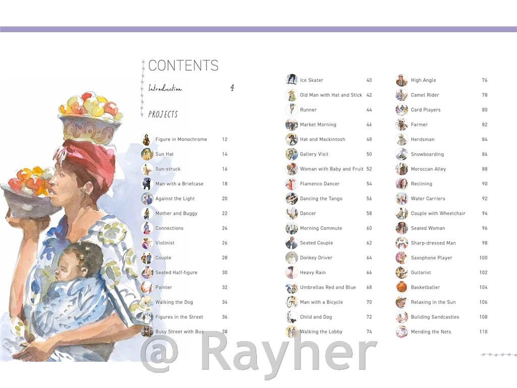 Knjiga Paint 50: Watercolour Figures